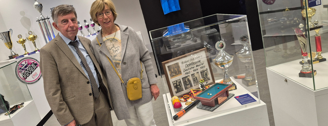 Mini-Billard in neuer Sport-Ausstellung